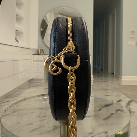 ๐SOLD๐ NWT Gucci Grained Calfskin Web Mini Ophidia Round Shoulder Bag - Picture 3 of 6